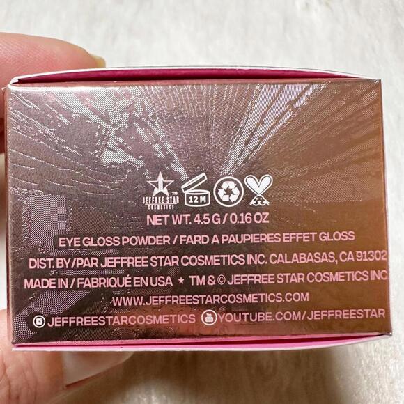 NIB Jeffree Star Eye Gloss Powder in Brain Freeze Full Size 4.5g - Picture 4 of 6